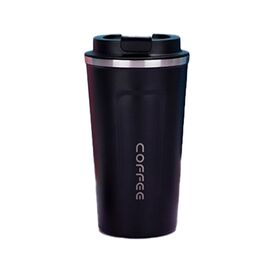 Термокружка Merlion MugCoffe 500 мл з відкидною кришкою, чорна (MugCoffe-500Black)