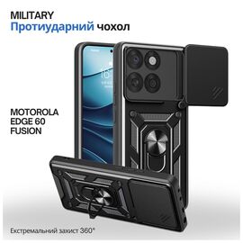 Чохол до мобільного телефона BeCover Military Motorola Edge 60 Fusion Black (715522)