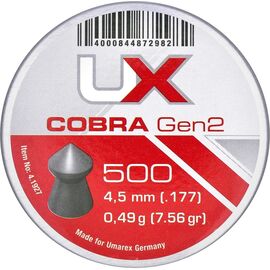 Пульки Umarex Cobra Gen2 4,5 мм 0,49 г 500 шт (4.1927)