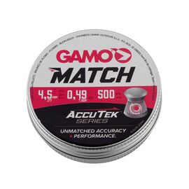 Пульки Gamo Match AccuTek 4,5 мм 0,49г 500 шт (6320034-AK)