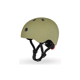 Шлем Scoot&Ride оливковий з ліхтариком 51-53см (SR-190605-OLIVE)