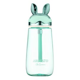 Пляшка для води Ardesto Bunny 600мл, пластик, зелений (AR2260BB)