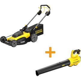 Газонокосилка Stanley аккумуляторная самоходная бесщеточная FatMax (SFMCMWS251M+SFMCBL7M1)