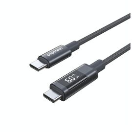 Дата кабель USB-C to USB-C 1.2m PD60W digital display nylon gray Choetech (XCC-1068-GY)