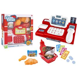 Игровой набор Cose di casa Кассовый аппарат с аксессуарами, красный (42194/1)