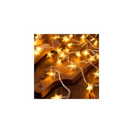 Гирлянда Voltronic Зірочки теплий білий, 80 шт, 10 м., прозрора 220V (GirlStar-80LED-10m220V)