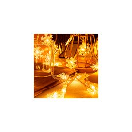 Гирлянда Voltronic Сніжинки White, 80 шт, 10 м., прозора, 220V (GarlSnow-10mWh220)
