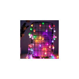 Гирлянда Voltronic Кульки різнокольорові, 40 шт, 6 м., прозора, 220V (GirlMixBall-80LED-10m220)