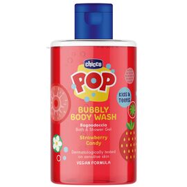 Детский гель для душа Chicco "Pop" "Strawberry Candy" від 6 років, 300 мл (8058664180110) (12370.00)