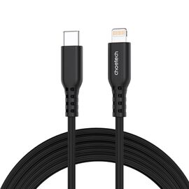 Дата кабель USB-C to Lightning 1.8m MFi PD20W braided black Choetech (XCL-1021-BK)