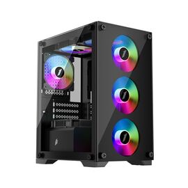 Корпус для ПК 1stPlayer X2-M-BK-4F1-PS-600FK-EU