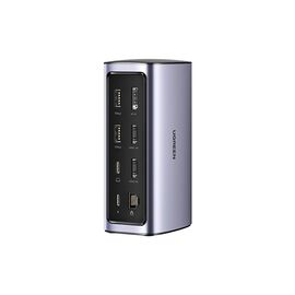 Порт-репликатор Ugreen USB-C Multifunctional Docking Station 12in1 USB HDMI DP RJ45 AUX SD TF (90325)