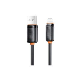 Дата кабель USB 2.0 AM to Lightning 1.0m 3A black XO (NB302-AI.black)