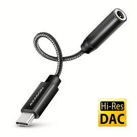 Переходник USB-C M to 3.5mm F DAC black AXAGON (ADA-HC)
