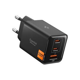 Зарядное устройство Spigen 2xUSB-C PD + 1xUSB 47W black (ACH09465)
