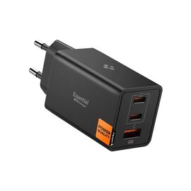 Зарядное устройство Spigen 2xUSB-C PD + 1xUSB 67W black (ACH09458)
