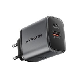 Зарядное устройство AXAGON 1xUSB-C PD67W + 1xUSB QC4+ PPS gray (ACU-PQ67)