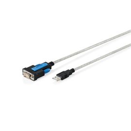 Кабель для передачи данных Digitus USB to COM M 1.8m RS232 FTDI black (DA-70170)