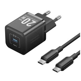 Зарядное устройство Vention USB-C PD20W GaN black (FEPB0-EU)