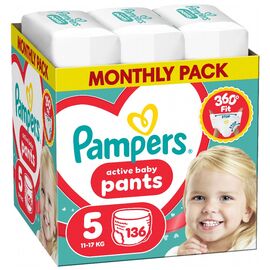 Подгузники Pampers Active Baby Pants Розмір 5 (11-17 кг) 136 шт (8006530305679)
