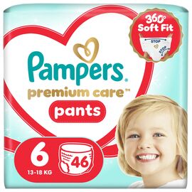 Подгузники Pampers Premium Care Pants Розмір 6 (13-18 кг) 46 шт (8006530320054)