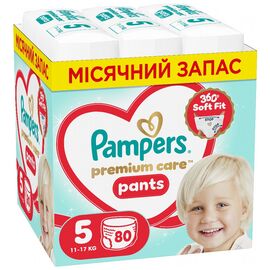 Подгузники Pampers Premium Care Pants Розмір 5 (11-17 кг) 80 шт (8006530320153)
