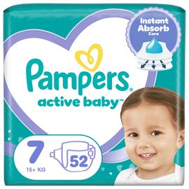 Подгузники Pampers Active Baby Розмір 7 (15+ кг) 52 шт (8006530230131)
