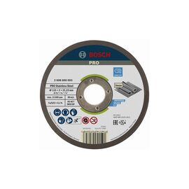 Круг відрізний Bosch Professional, для нержавіючої сталі, 115×2×22.23 mm (2.608.600.093)