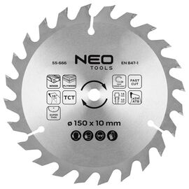 Диск пильный Neo Tools по дереву 230x30-24T 150x10-24 1.6мм (55-666)