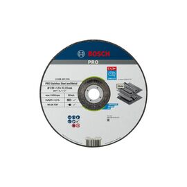 Круг відрізний Bosch Professional, для нержавіючої сталі та металу, 230×1.9×22.23 mm (2.608.601.514)