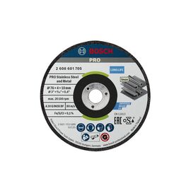 Круг отрезной Bosch Professional, для нержавеющей стали и металла, 76×4×10 мм, 2 шт (2.608.601.705)