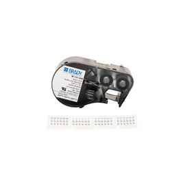 Лента для принтера этикеток Brady M-131-499, вырубные, 25.40×12.70 mm, 180 шт, black on white, нейлон (143350)
