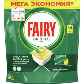 Таблетки для посудомоечных машин Fairy Все-в-1 Original Лимон 84 шт. (8700216961820)