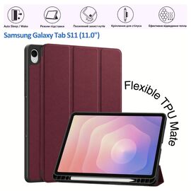 Чохол до планшета BeCover Flexible TPU Mate Samsung Galaxy Tab S11 (SM-X730/X736) 11.0" Red Wine (715580)