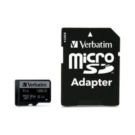 Карта пам'яті Verbatim 128GB microSDXC class 10 UHS-I PRO (47044)
