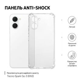 Чохол до мобільного телефона BeCover Anti-Shock Tecno Spark Go 3 (KN3) Transparent (715701)