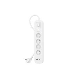 Сетевой фильтр питания Belkin 4хТипE, 16А, USB-A/USB-C 18Вт, 2м (SRB001CA2M)