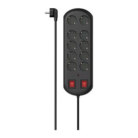 Мережевий фільтр живлення Hama 10хТипF, 16А, 2м (00223164)