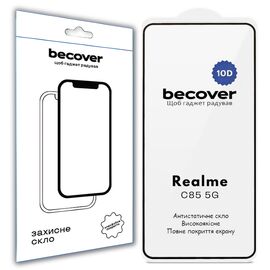 Стекло защитное BeCover 10D Realme C85 5G Black (715140)
