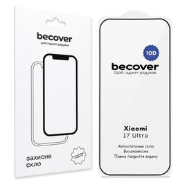 Стекло защитное BeCover 10D Xiaomi 17 Ultra Black (715711)