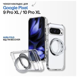Чохол до мобільного телефона BeCover Aura Fold Google Pixel 9 Pro XL / 10 Pro XL Transparent (715672)