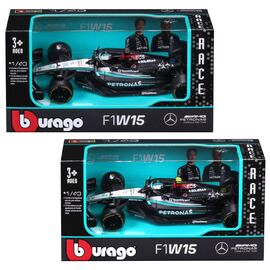 Масштабная модель автомобиля Bburago Автомодель - Mercedes-AMG F1 W15 Performance (2024), 1:43 (18-38208)