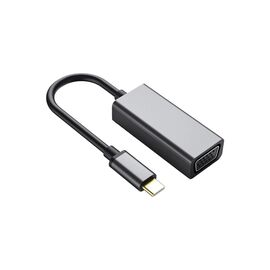 Переходник USB-C to VGA F USB 3.0 Full HD 1080p 60Hz dark gray Dynamode (DM-AD-USB-C-VGA)