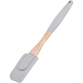 Лопатка кухонная Ardesto Tasty Baking, 25см, силікон, дерево, сірий світлий (AR1560G)