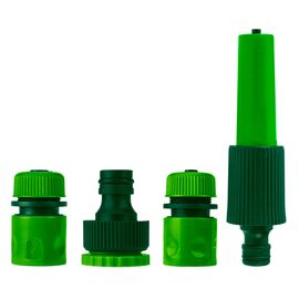 Набор для полива Verto 1/2"-3/4", ороситель, 2 коннектора для шланга, коннектор для крана (15G699)