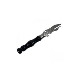 Вилка для снятия мяса Metalzavod 280х3мм чорна (VLK-3MM-BL)