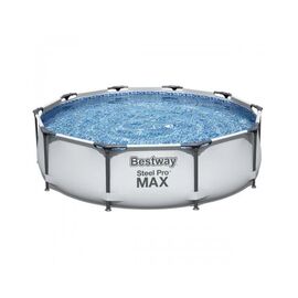 Бассейн BestWay Steel Pro Max зі сходами та тент-кришкою 10700 л (BW-56420)