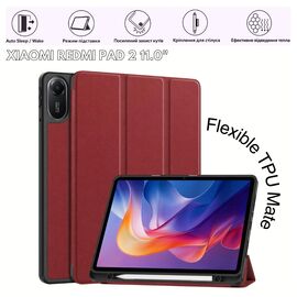 Чохол до планшета BeCover Flexible TPU Mate Xiaomi Redmi Pad 2 11.0" Red Wine (715601)