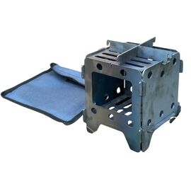 Печь-тресочница Metalzavod 13.5х13.5х15см 2мм мала з чохлом (SHP-2SCH)