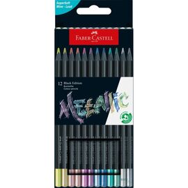 Карандаши цветные Faber-Castell Black Edition colour pencils 100 кольорів тригранні чорне дерево (32447)